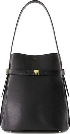 Toteme Bucket Bags, female, Black, ONE SIZE, Belted Bucket Bag