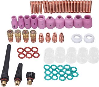 OEM Juego De 68 Piezas De Accesorios Para Soldadura Tig: Conector De Copa De Electrodo De Vidrio Y Cubierta De Ptfe Para Wp 17 18 26