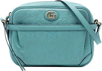 Gucci Borsa a tracolla GG Star in pelle goffrata 2016-2025 - Blu