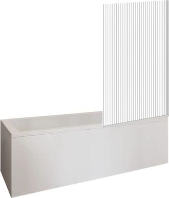 Duravit Ba&ntilde;era Derecha Duravit D-code 1600x700mm + Mampara De Ba&ntilde;era Recta Aurys Raywall Cromo