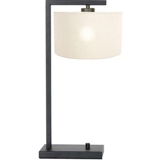 Steinhauer L&aacute;mpara De Mesa - Stang - Negro - Lino Metal - - Steinhauer