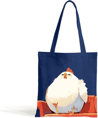 Generic BELLYZONE Canvas Bag, Fried Egg, Fatty Chicken, Swimming Cat