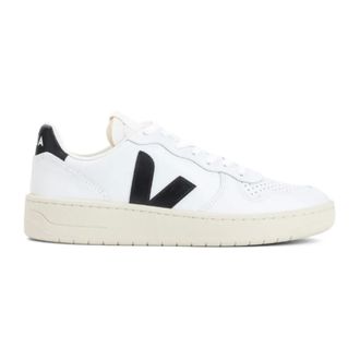 Veja V-10 Leren Sneakers - Heren - Schoenen - Wit - Maat: 43 EU Katoen