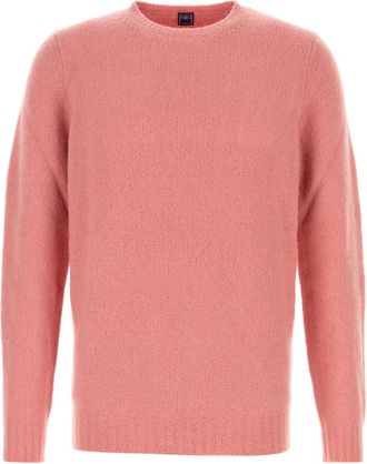 Fedeli Salmon Stretch Wool Blend Sweater