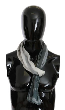 Gianfranco Ferre Wool Viscose Foulard Patterned Branded Womens Scarf