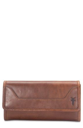 Frye Melissa Leather Wallet in Cognac at Nordstrom