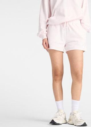 New Balance Donna Sport Essentials French Terry Short in Rosa, Cotone, Taglia XS
