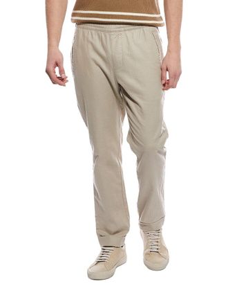 Onia Linen-Blend Stretch Cuff Pant