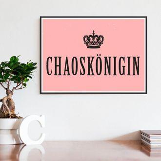 Queence Metallbild »Chaoskönigin« 1 Stk. tlg. Stahlschilder