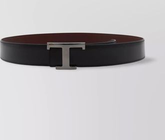 Tod's adjustable reversible belts metallic buckle