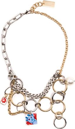 Marni Necklaces, female, Multicolor, ONE SIZE, Charm Detail Chain Necklace