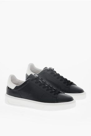 Woolrich Low-Top Leather Sneakers with Contrasting Sole size 43