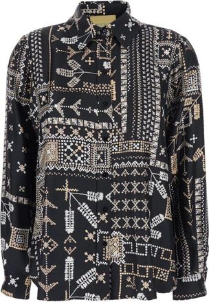 Momoni Mujer, Blusas y Camisas, Negro, Talla: L