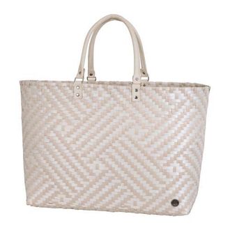 Handed By Claire Recyled Plastic Shopper in Champagne/pale Grey at Nordstrom, Size Large