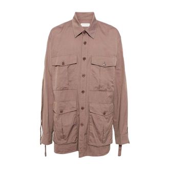 Dries Van Noten Calbar Shirt - female - Dries Van Noten - Light Jackets - Brown - M - Jackets