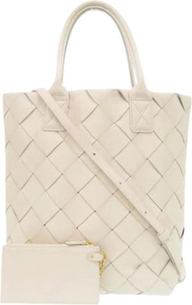 Bottega Veneta Pre-owned Tote Bags, female, Beige, Size: ONE SIZE Pre-owned Intrecciato Tote Bag