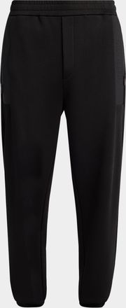 Moncler Men & apos;s Logo-Panel Fleece Sweatpants