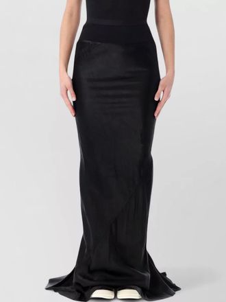 Rick Owens slim long skirt high waist draped