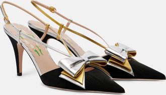 Valentino Garavani Pumps slingback Bowow 85 in moiré