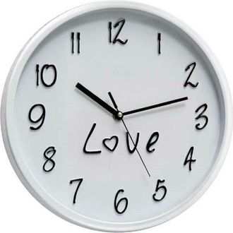 Trade Shop Trade Shop - Orologio 30x4cm Parete Love Classico Moderno Tondo In Plastica Colori Ass 798146