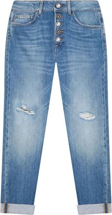 Dondup Straight Jeans - Dames - Regular Fit Jeans - Blauw - W27 - Katoen - Jeans