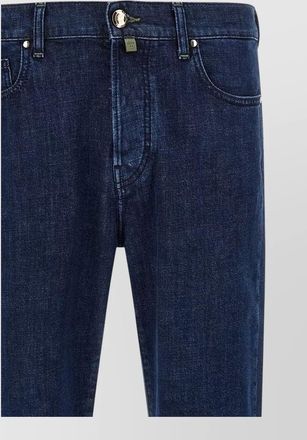 Jacob Cohen edo denim trousers straight fit contrast stitching
