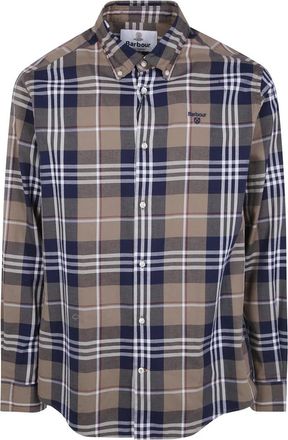 Barbour Edgar Tailored Shirt - Heren - Casual Overhemden - Veelkleurig - XL - Katoen - Overhemden