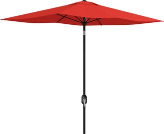 OUTSUNNY 2 X 3(m) Garden Parasol Rectangular Market Umbrella W/ Wine Red | TJ Hughes