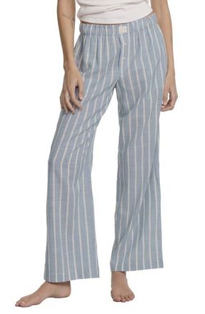 Eberjey Nautico Stripe Pajama Pants in Classic Stp Slate Blu/Ivor at Nordstrom, Size X-Large