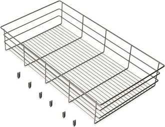 Emuca Emuca Caj&oacute;n De Alambre Para Armarios Y Vestidores Quartz, 740mm (m90), Acero, Titanio