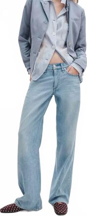 Rag & Bone Cam Low-Rise Relaxed Straight Jean In Moon