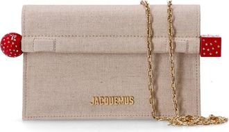Jacquemus Beige Rond Carre Clutch