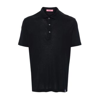 Drumohr Polo Shirts, male, Blue, Size: XL Short-sleeve Polo Shirt