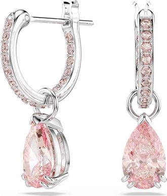 Swarovski Attract Drop Oorbellen - Dames - Oorbellen - Roze - ONE Size - Accessoires