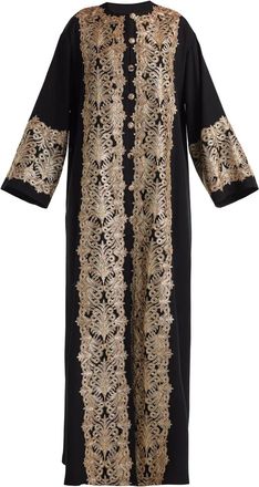 Tadashi Shoji Abito in stile caftano con paillettes - Nero