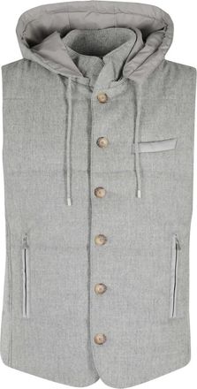 Gran Sasso Gilet met paspelzak - Grijs