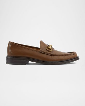 Gucci Men & apos;s Horsebit 1953 Leather Loafers