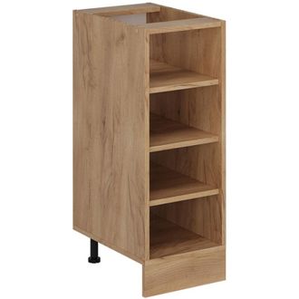 Vicco Estante De Cocina R-line, Roble Dorado, 30 Cm Sin Encimera