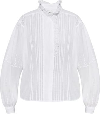 Isabel Marant Leota Shirt - Dames - Blouses - Wit - L - Katoen - Overhemden