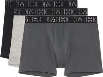 HOM Patrick 2 Long Boxer Briefs 3-Pack in Black/grey/grey at Nordstrom, Size Xx-Large