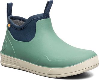 Bogs Rockaway Seamless Waterproof Chelsea Rain Boot in Green Multi at Nordstrom, Size 10