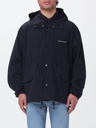 A|X Armani Exchange Giacca a vento con cappuccio in tessuto tecnico