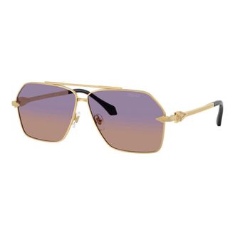 Versace Mens Black Aviator Sunglasses VE2284 1002EL