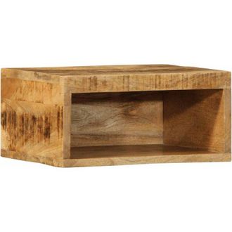 vidaXL Vidaxl - Mobile tv a Parete 40x30x19 cm Legno Grezzo Massello di Mango