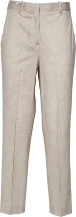 Circolo 1901 Herringbone Straight-Leg Carrot Pants