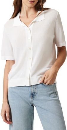 Mavi Button-Up Polo Sweater in Antique White at Nordstrom, Size X-Small