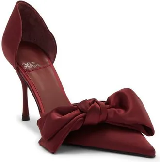 Jeffrey Campbell Tiff Pointed Toe Pump in Wine Satin at Nordstrom, Size 8.5