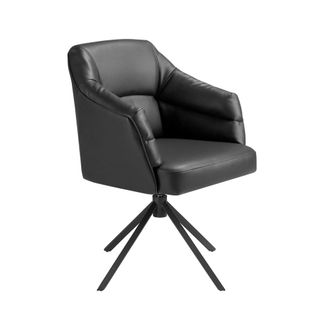 Angel Cerd&aacute; Silla giratoria polipiel negro