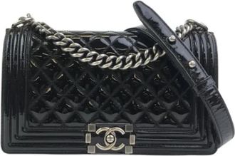 Chanel Pre-owned Leather chanel-bags - Dames - Vintage Schoudertas - Zwart - ONE Size - Leer - Vintage