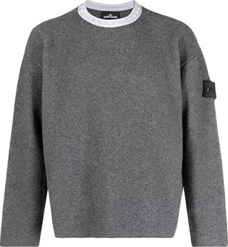 Stone Island Shadow Project Compass Motif Jumper Dark Grey 77195042U-V2063